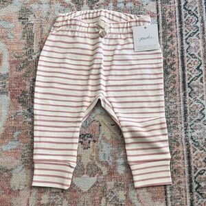 NWT! Pehr Pink Striped Kids Sweatpants